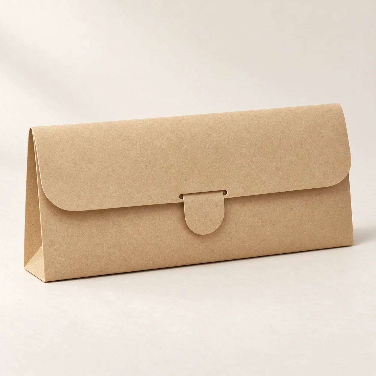 Receipt Archive Wallet, Warm Manila, Tuck-in tongue